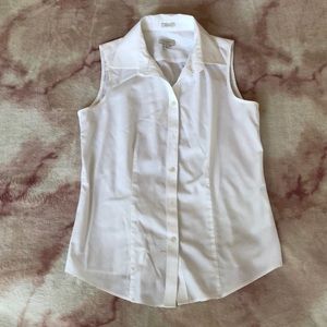 Talbots White Tank Dress Shirt